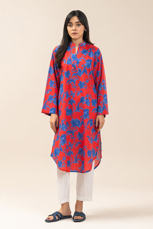 PRINTED TWO WAY SLUB SHIRT (PRET)