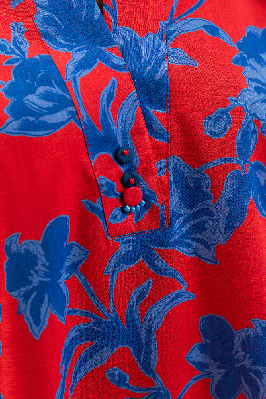 PRINTED TWO WAY SLUB SHIRT (PRET)