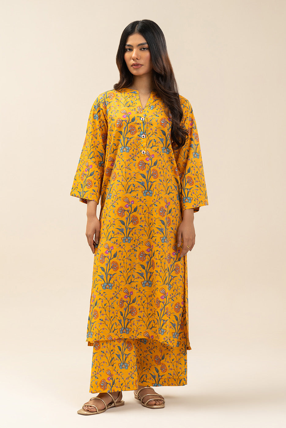 PRINTED DORIA LAWN SHIRT (PRET)
