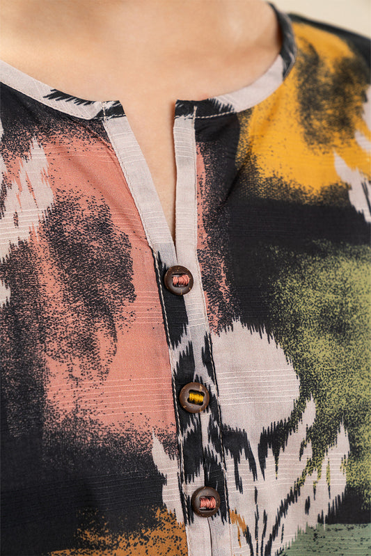 PRINTED DORIA LAWN SHIRT (PRET)