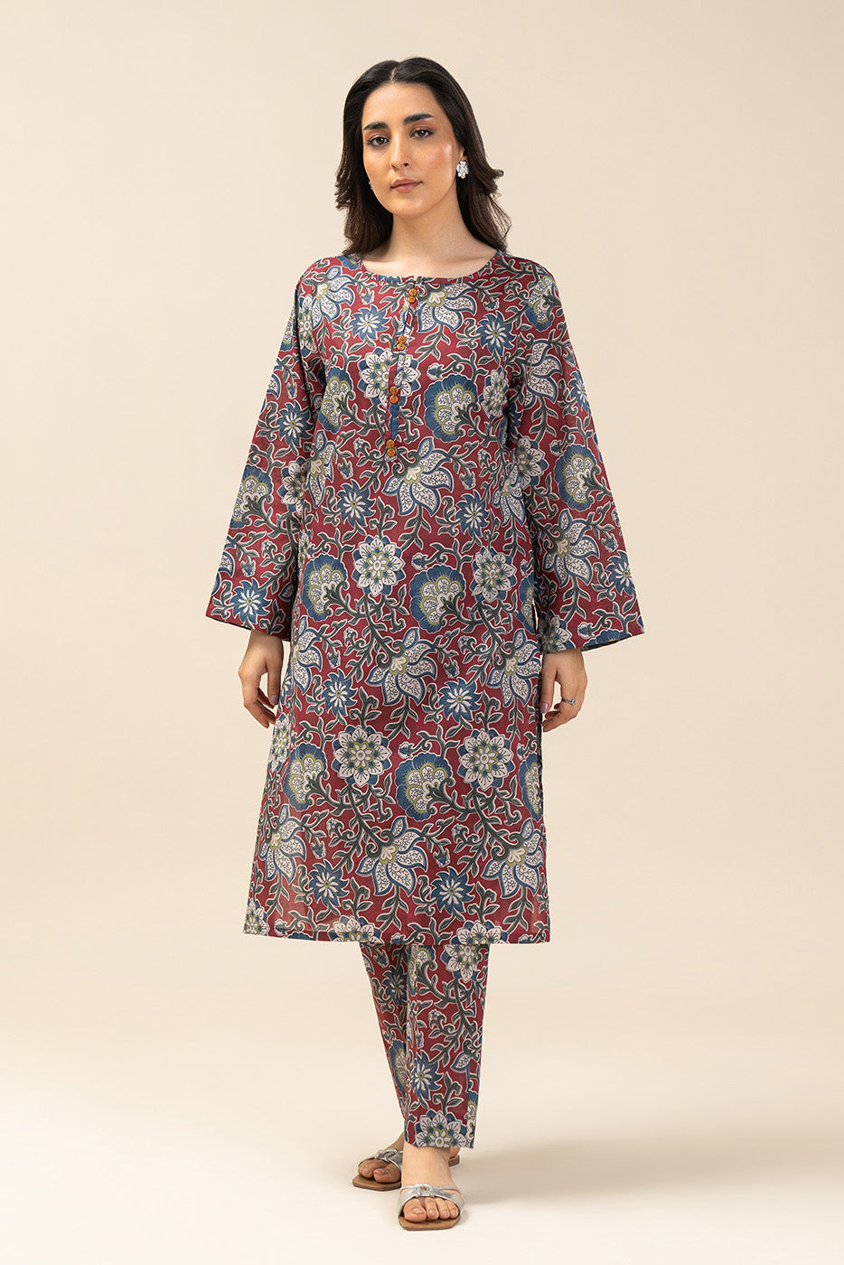 2 PIECE PRINTED LAWN SUIT (PRET)