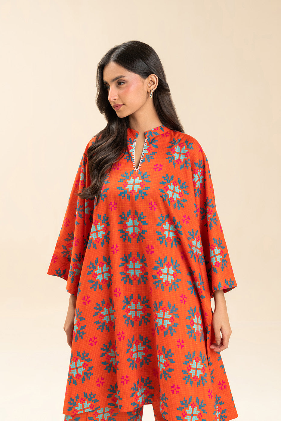 2 PIECE PRINTED LAWN SUIT (PRET)