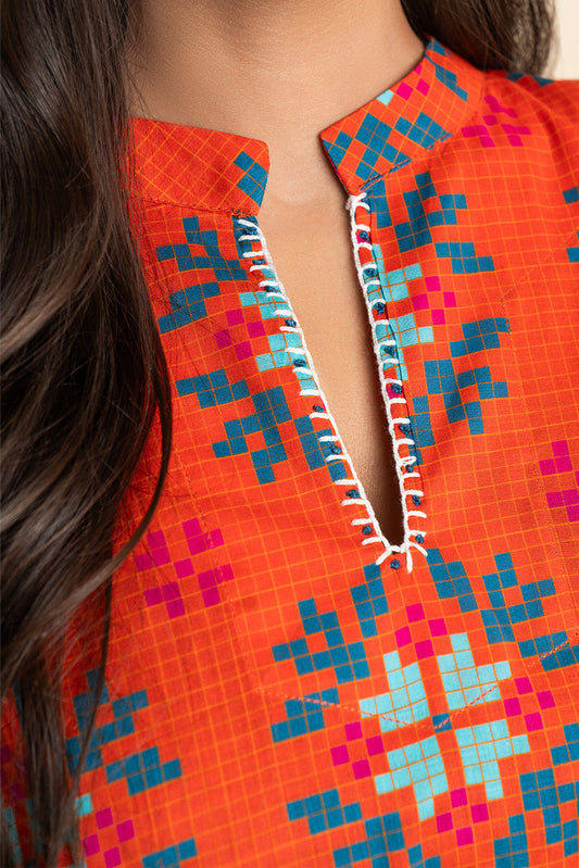 2 PIECE PRINTED LAWN SUIT (PRET)