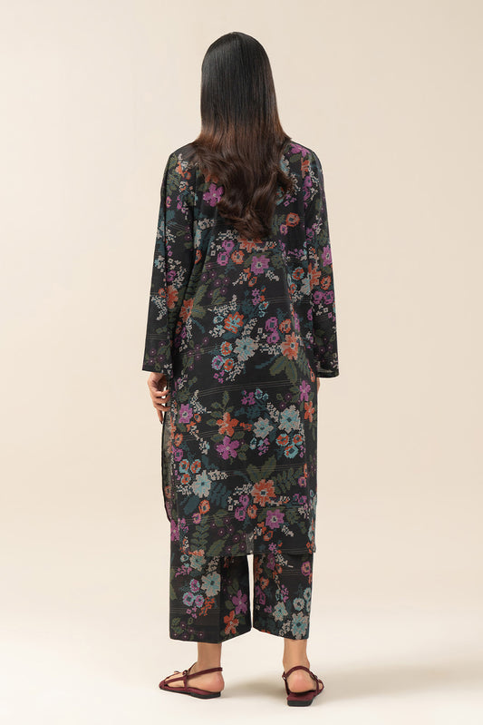 2 PIECE PRINTED LUREX LAWN SUIT (PRET)