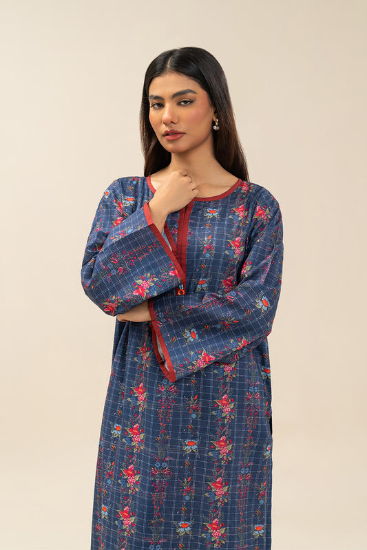 2 PIECE PRINTED LUREX LAWN SUIT (PRET)