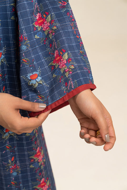 2 PIECE PRINTED LUREX LAWN SUIT (PRET)