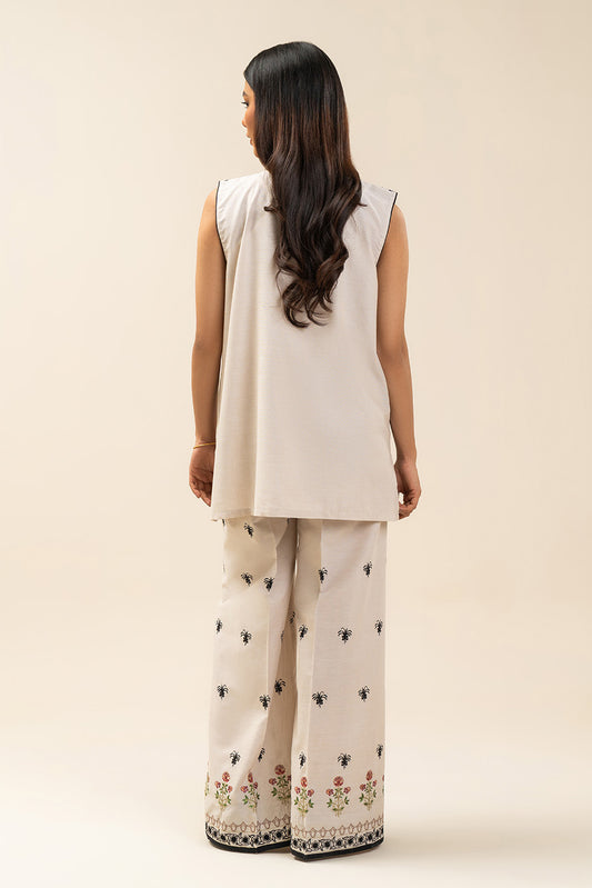 2 PIECE EMBROIDERED CHAMBRAY SUIT (FUSION)