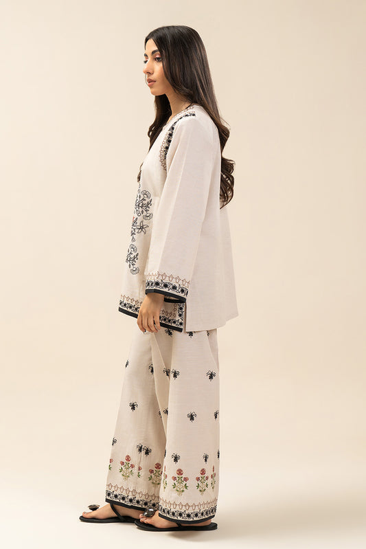 2 PIECE EMBROIDERED CHAMBRAY SUIT (FUSION)