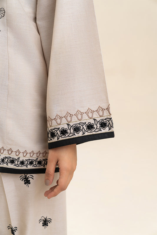 2 PIECE EMBROIDERED CHAMBRAY SUIT (FUSION)