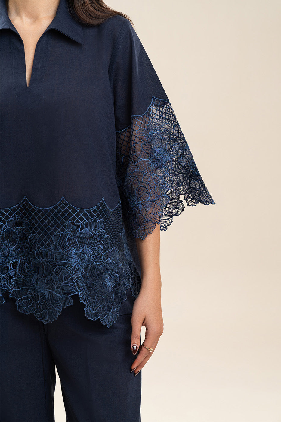 EMBROIDERED CO-ORD SET (FUSION)