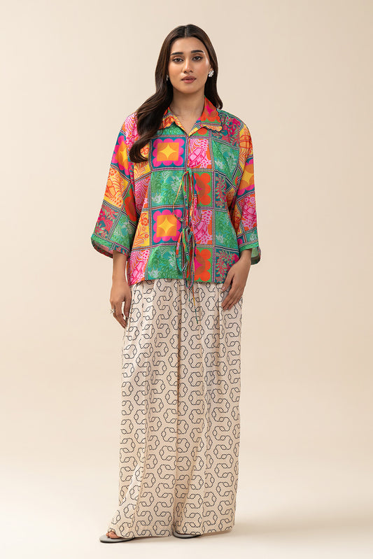 2 PIECE PRINTED SILK SUIT (PRET)