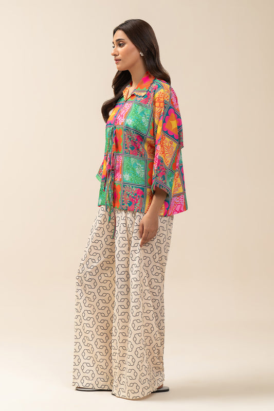 2 PIECE PRINTED SILK SUIT (PRET)