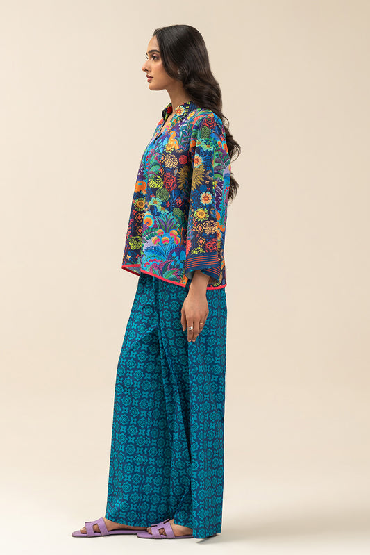 2 PIECE PRINTED SILK SUIT (FUSION)
