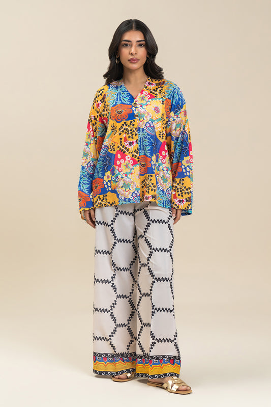 2 PIECE PRINTED DP POLY SUIT (FUSION)