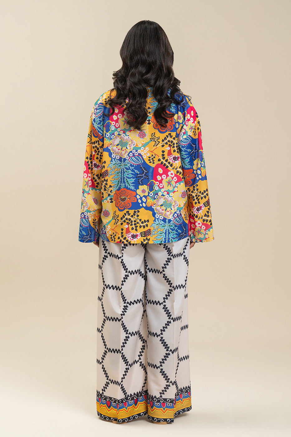 2 PIECE PRINTED DP POLY SUIT (FUSION)