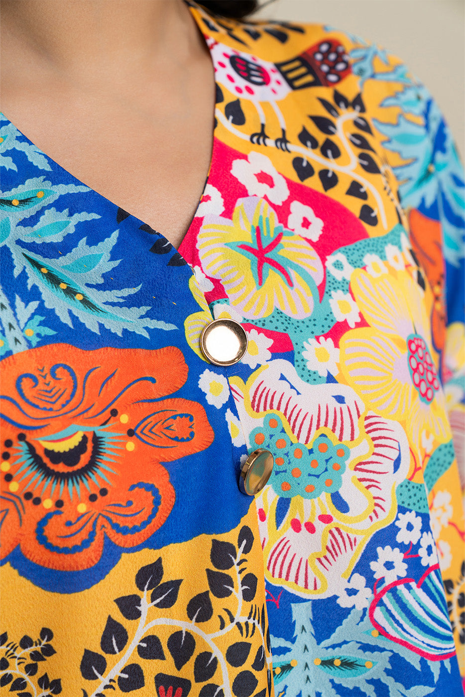 2 PIECE PRINTED DP POLY SUIT (FUSION)