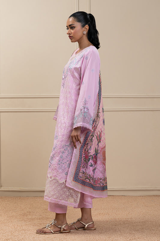3 PIECE EMBROIDERED LAWN SUIT (HIGH CASUAL)