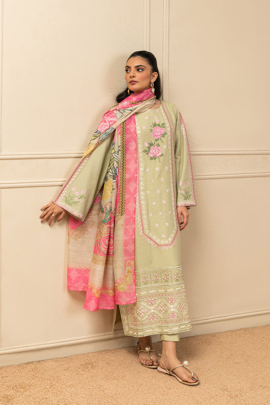 3 PIECE EMBROIDERED MISSOURI SUIT (PRET)