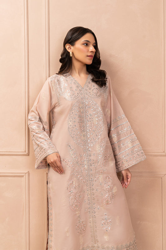 2 PIECE EMBROIDERED ZARI JACQUARD SUIT (LUXURY PRET)
