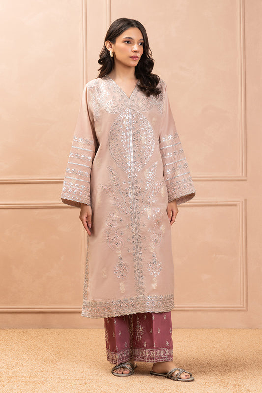 2 PIECE EMBROIDERED ZARI JACQUARD SUIT (LUXURY PRET)