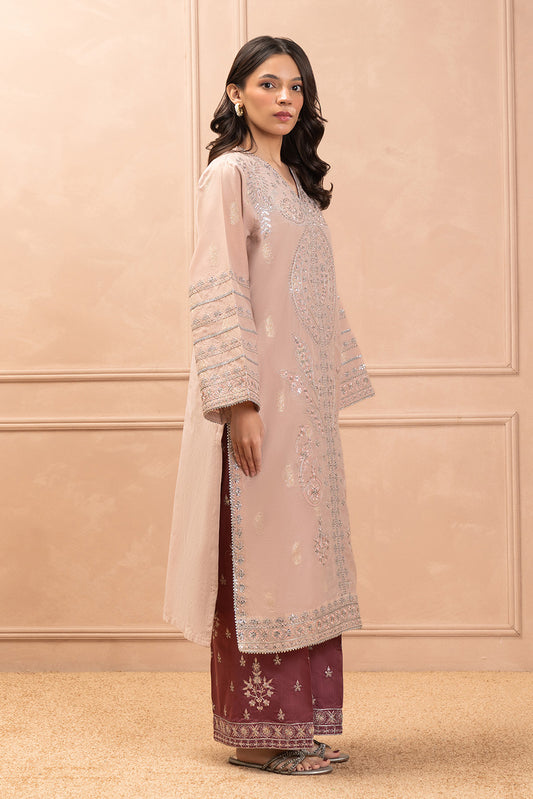 2 PIECE EMBROIDERED ZARI JACQUARD SUIT (LUXURY PRET)
