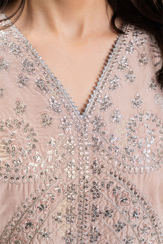 2 PIECE EMBROIDERED ZARI JACQUARD SUIT (LUXURY PRET)