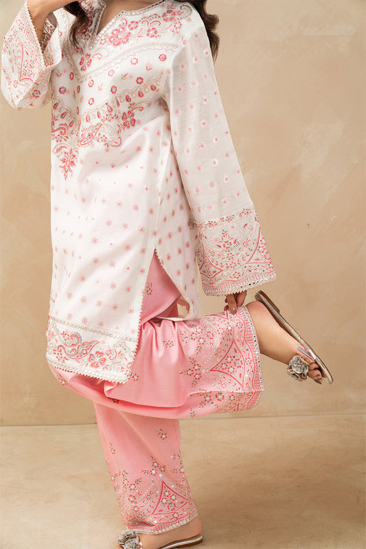 2 PIECE EMBROIDERED ZARI JACQUARD SUIT (LUXURY PRET)
