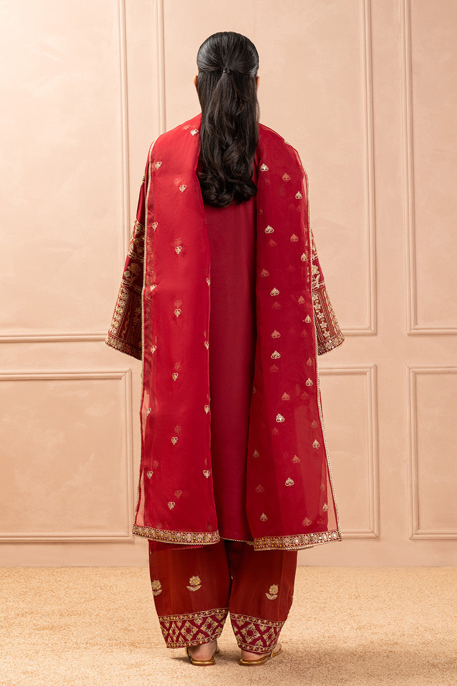 3 PIECE EMBROIDERED RAW SILK SUIT (LUXURY PRET)