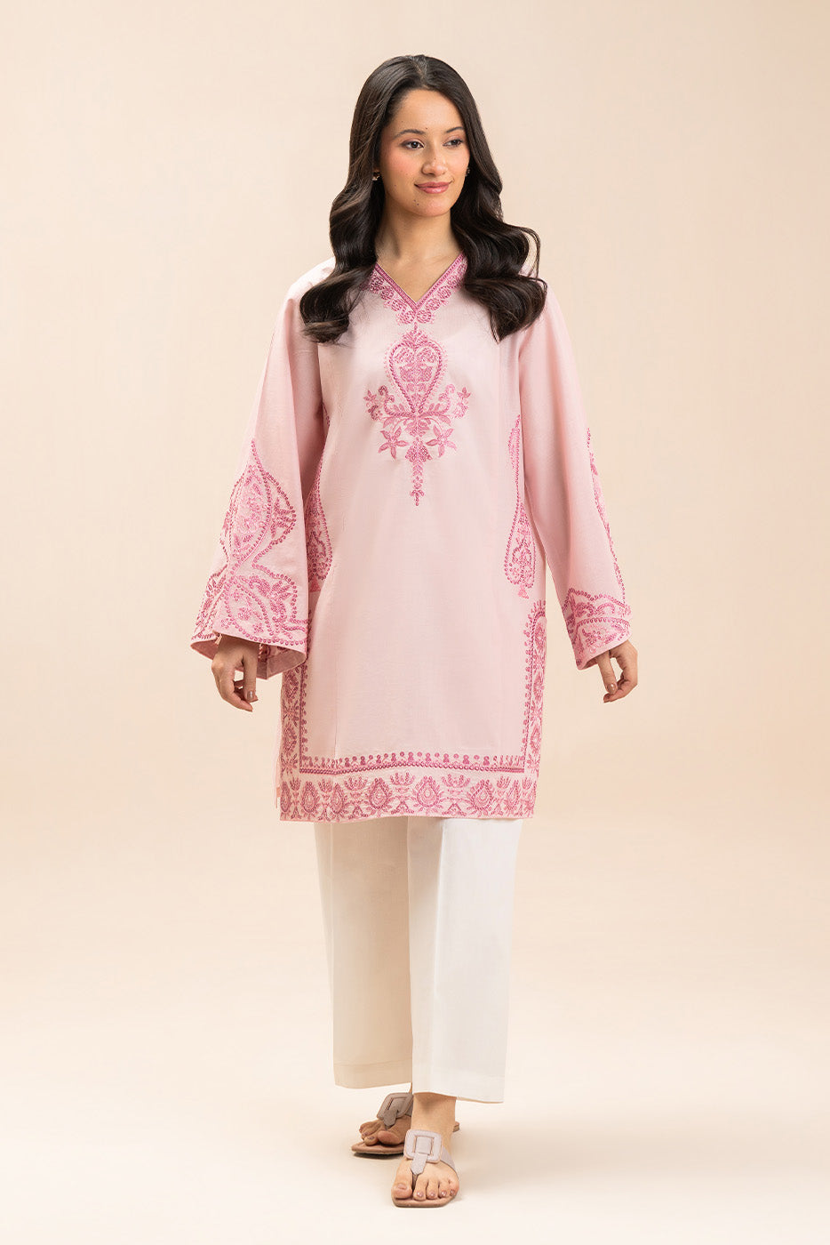 EMBROIDERED LAWN SHIRT (PRET)