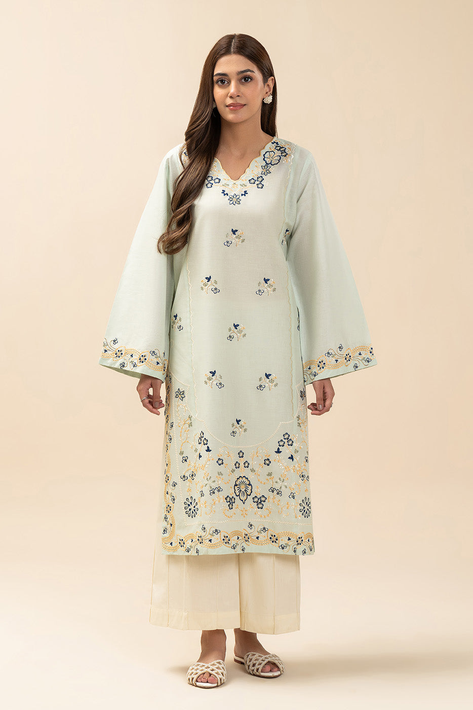 EMBROIDERED LAWN SHIRT (PRET)