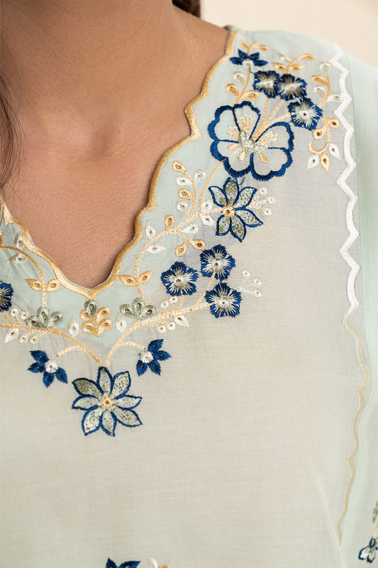 EMBROIDERED LAWN SHIRT (PRET)