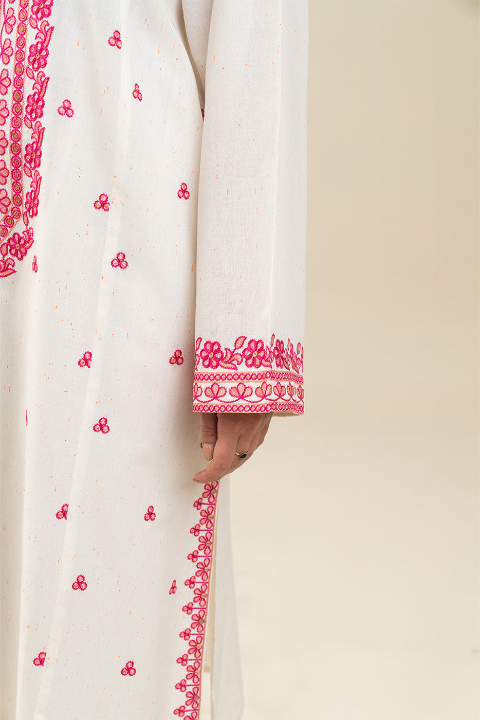 2 PIECE EMBROIDERED NEON NEPS SUIT (PRET)