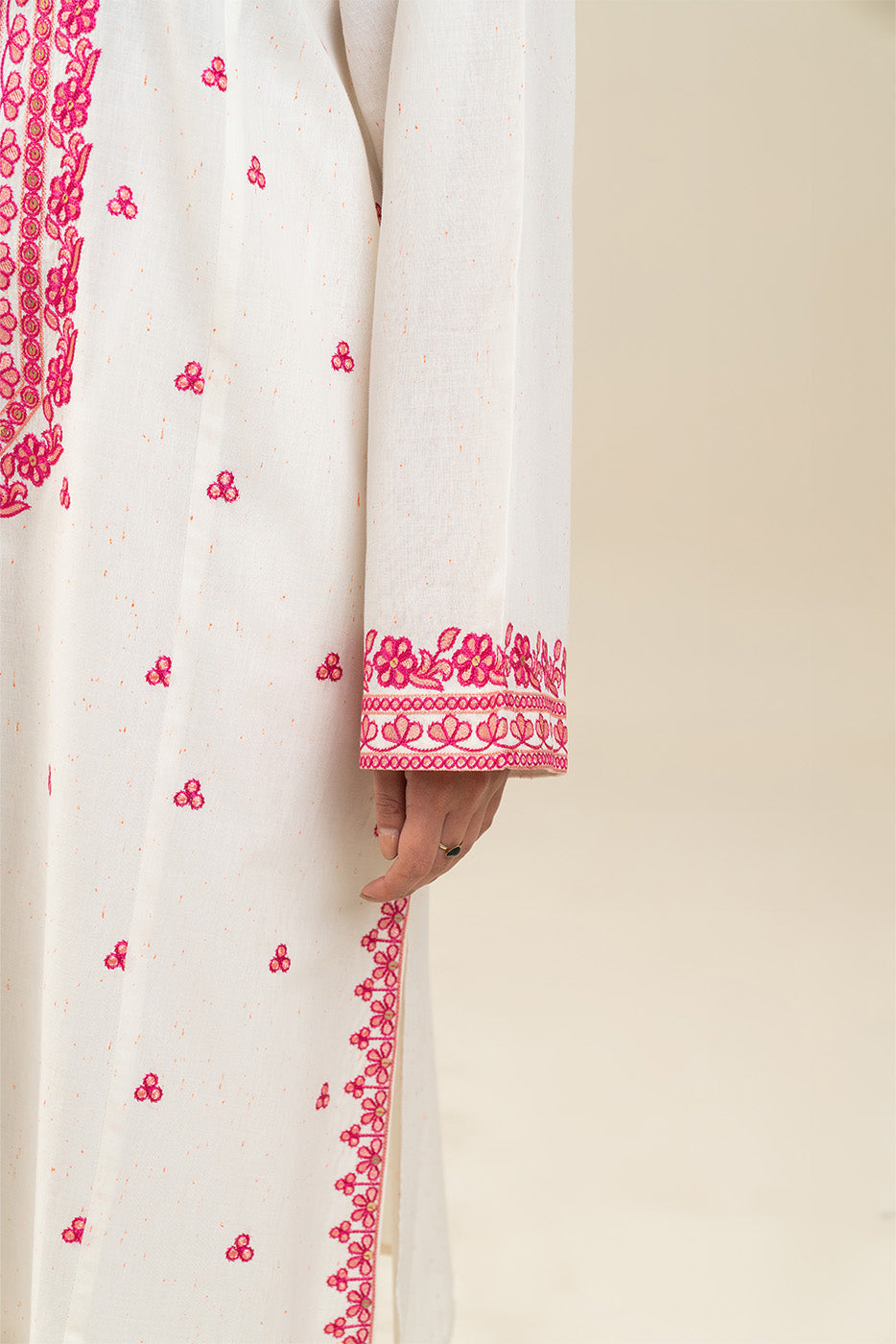 2 PIECE EMBROIDERED NEON NEPS SUIT (PRET)