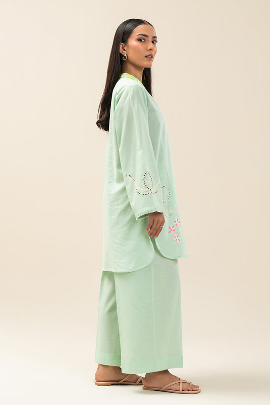 2 PIECE EMBROIDERED NEON NEPS SUIT (PRET)