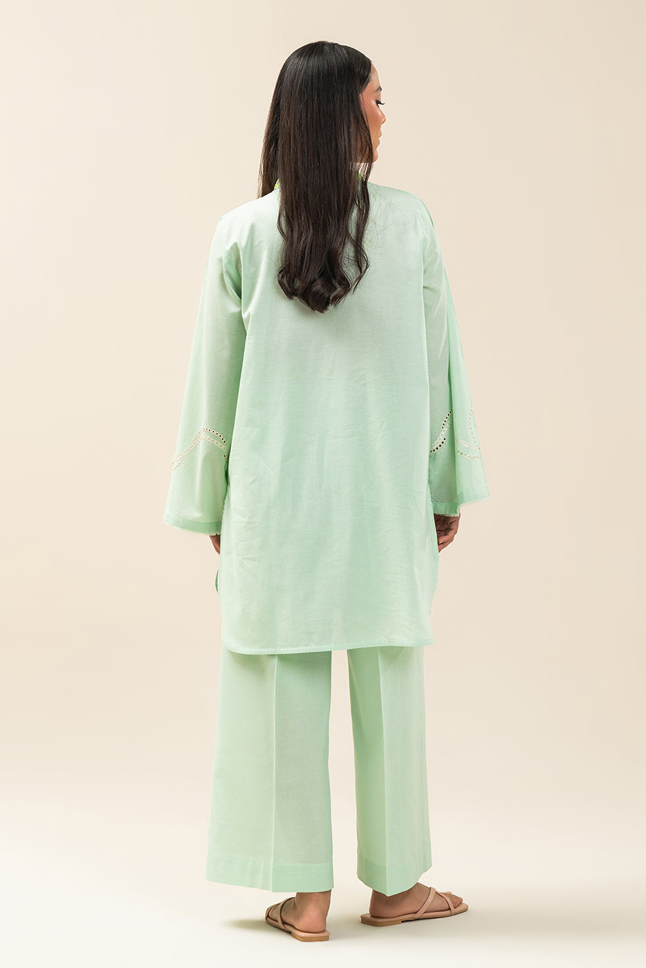 2 PIECE EMBROIDERED NEON NEPS SUIT (PRET)