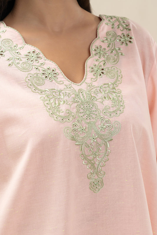 2 PIECE EMBROIDERED NEON NEPS SUIT (PRET)