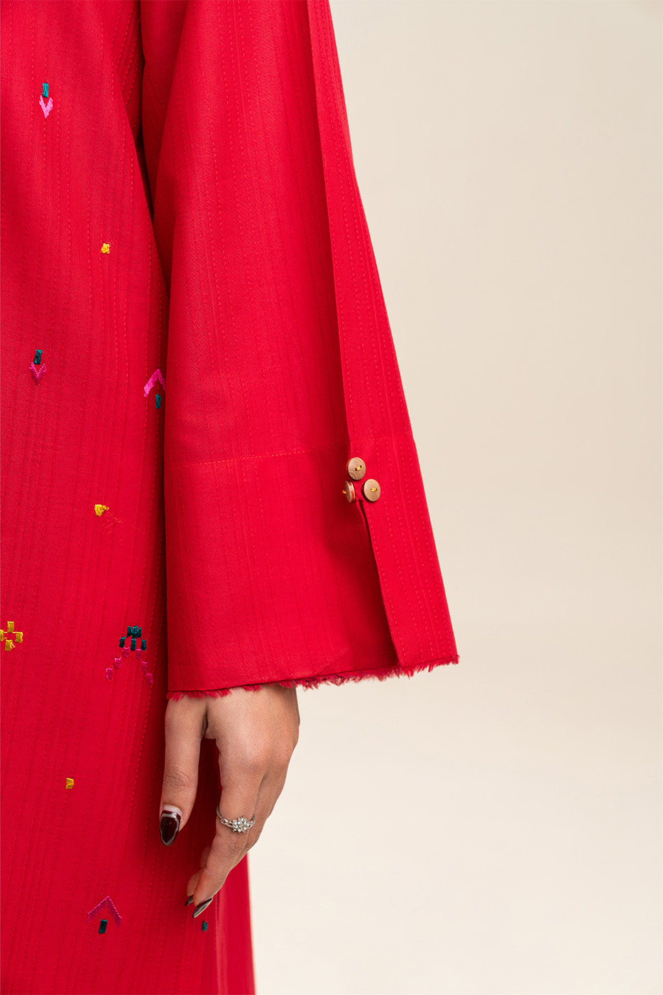 2 PIECE EMBROIDERED DORIA DOBBY SUIT (PRET)