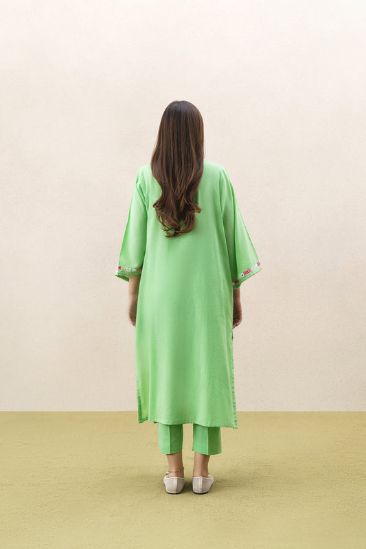 2 PIECE EMBROIDERED YARN DYED SUIT (PRET)