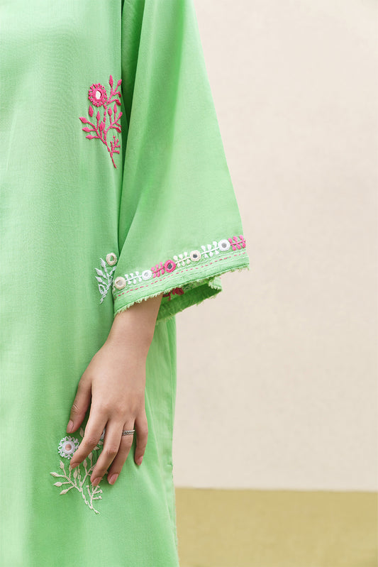 2 PIECE EMBROIDERED YARN DYED SUIT (PRET)