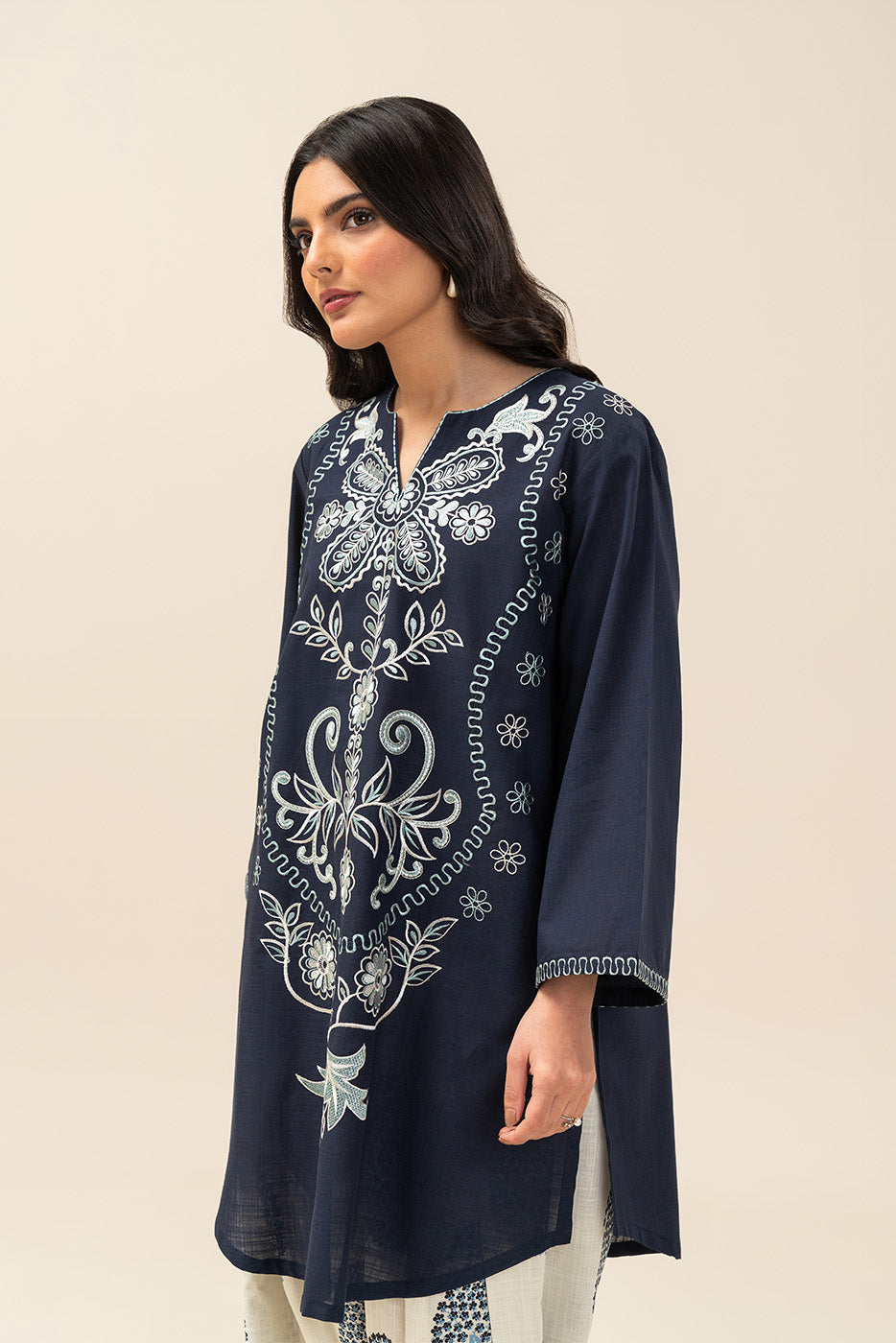 2 PIECE EMBROIDERED TWO WAY SLUB SUIT (PRET)