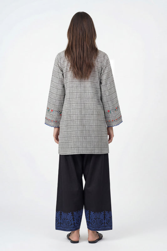 2 PIECE EMBROIDERED DORIA SUIT (PRET)