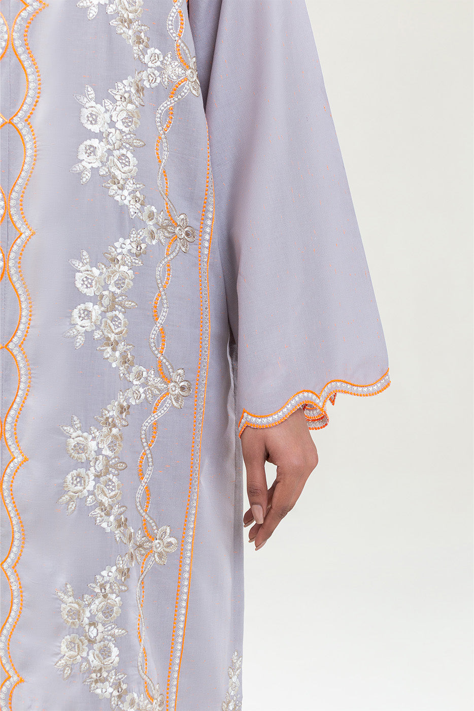 2 PIECE EMBROIDERED NEON NEPS SUIT (PRET)