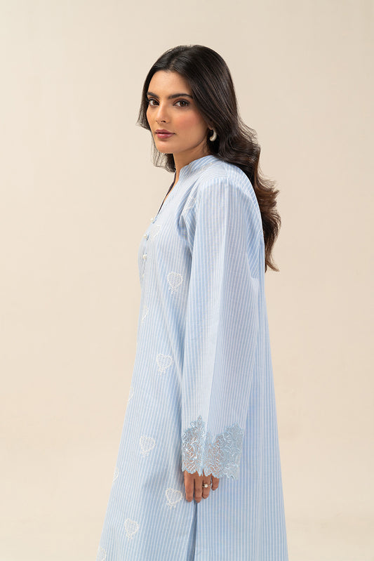2 PIECE EMBROIDERED YARN DYED SUIT (PRET)