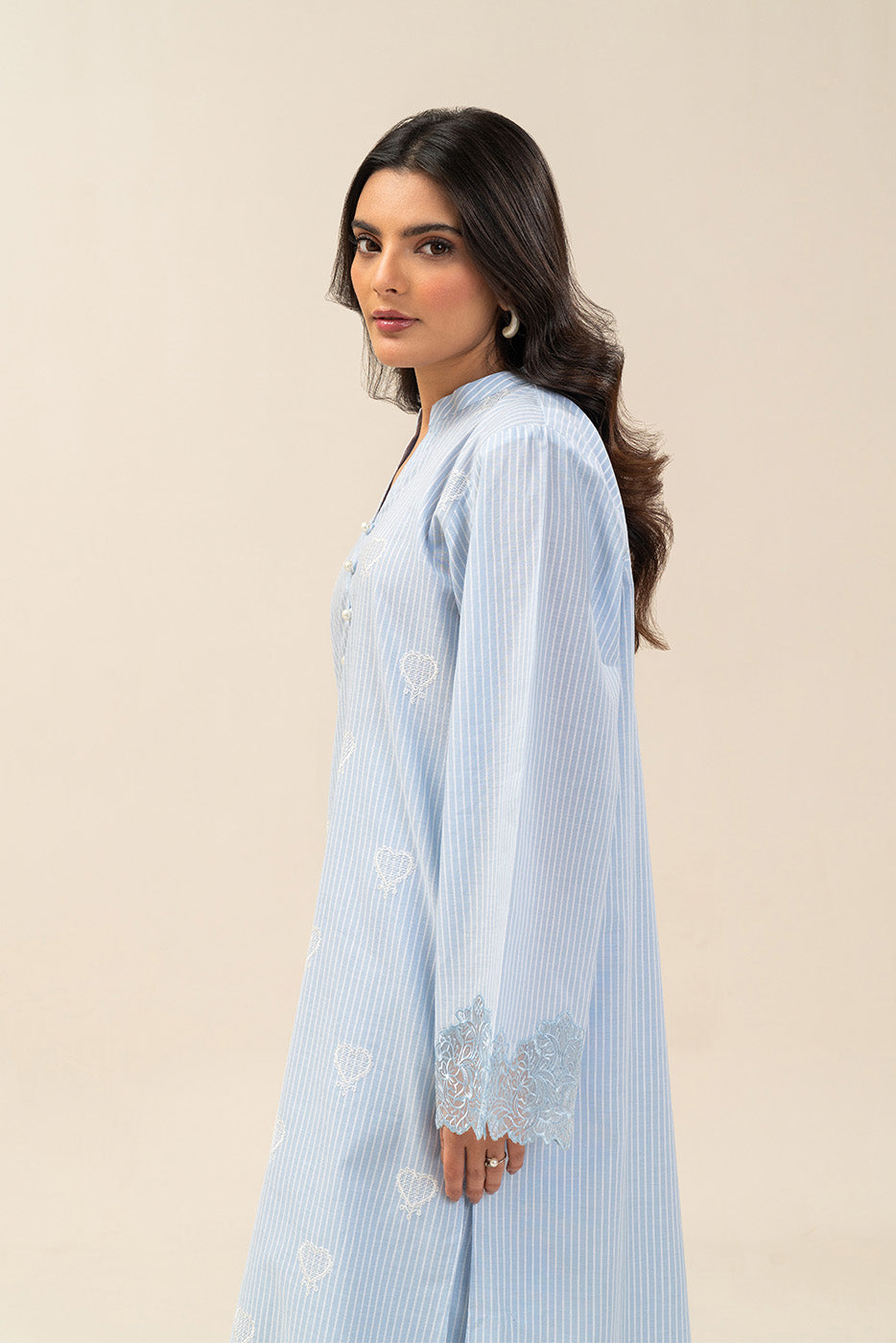 2 PIECE EMBROIDERED YARN DYED SUIT (PRET)