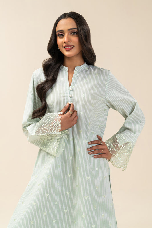 2 PIECE EMBROIDERED YARN DYED SUIT (PRET)