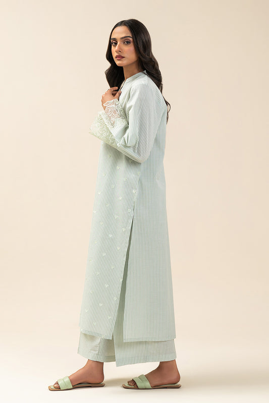 2 PIECE EMBROIDERED YARN DYED SUIT (PRET)