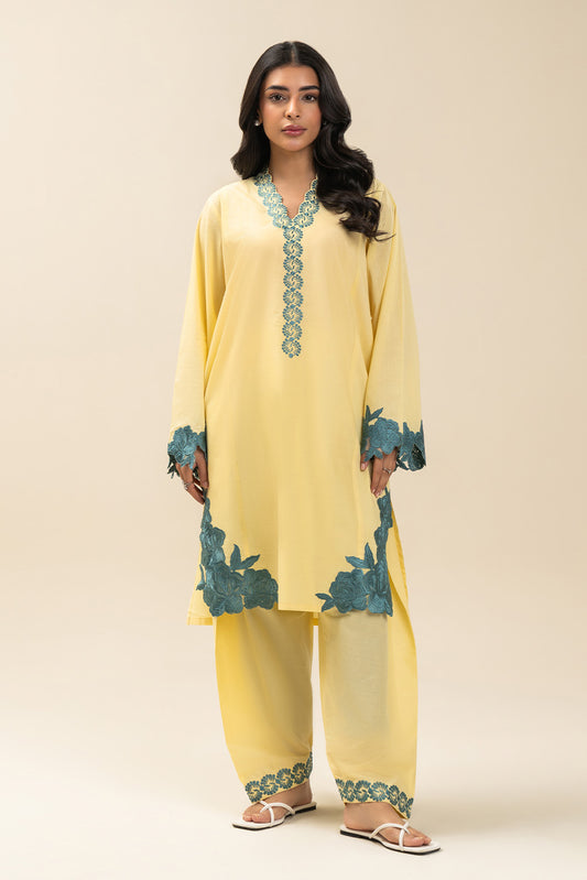 2 PIECE EMBROIDERED LAWN SUIT (PRET)