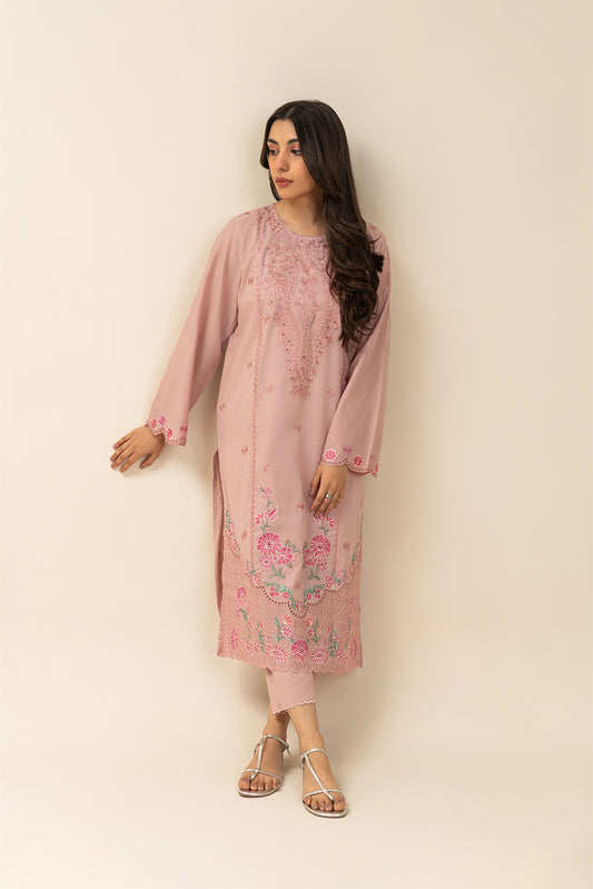 2 PIECE EMBROIDERED LAWN SUIT (PRET)