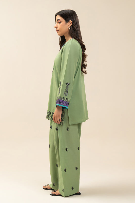 2 PIECE EMBROIDERED LAWN SUIT (PRET)