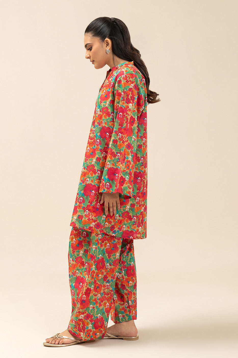 2 PIECE PRINTED LAWN SUIT (PRET)